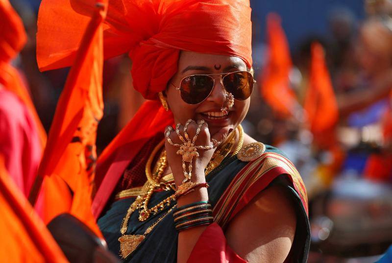 Fotos del festival hindú Gudi Padwa, el Año Nuevo de Maharashtrian