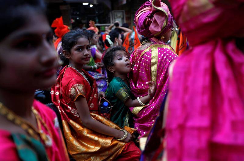 Fotos del festival hindú Gudi Padwa, el Año Nuevo de Maharashtrian