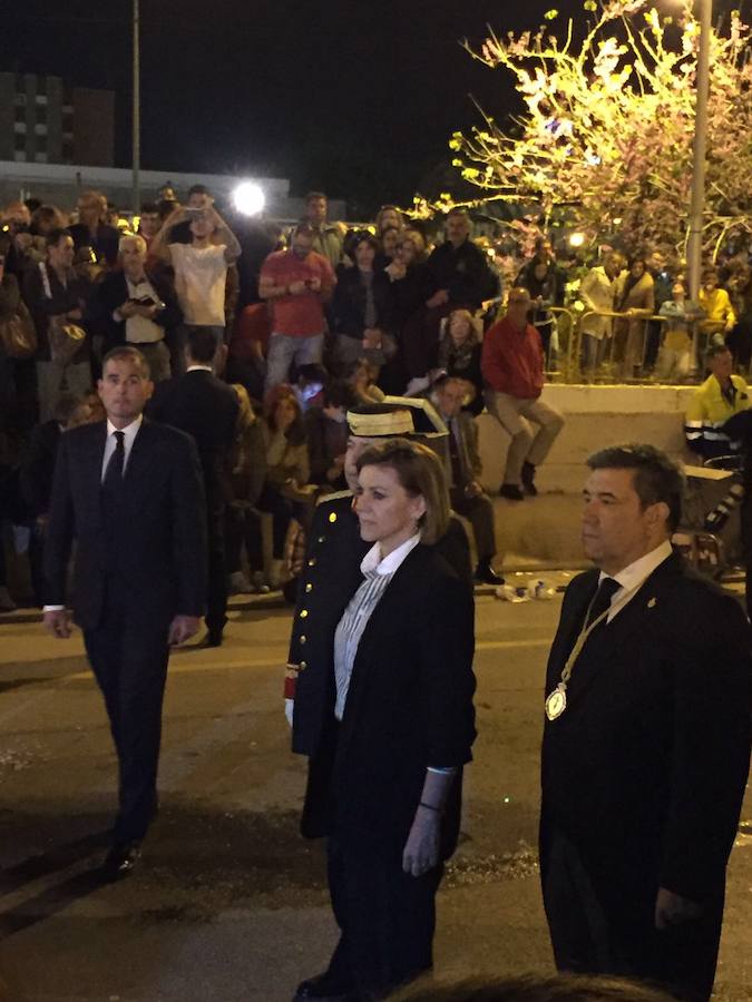 María Dolores asistió a la salida de la Expiración