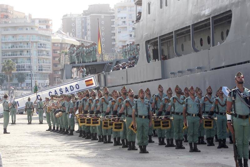 Fotos del desembarco de la Legión en Málaga el Jueves Santo