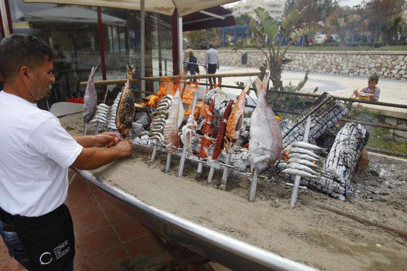 Fotos de los efectos del temporal en las playas de Málaga capital