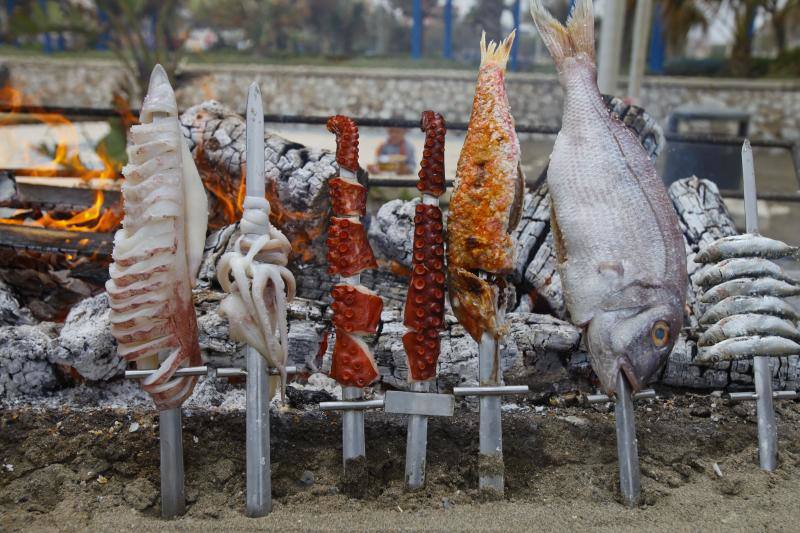 Fotos de los efectos del temporal en las playas de Málaga capital