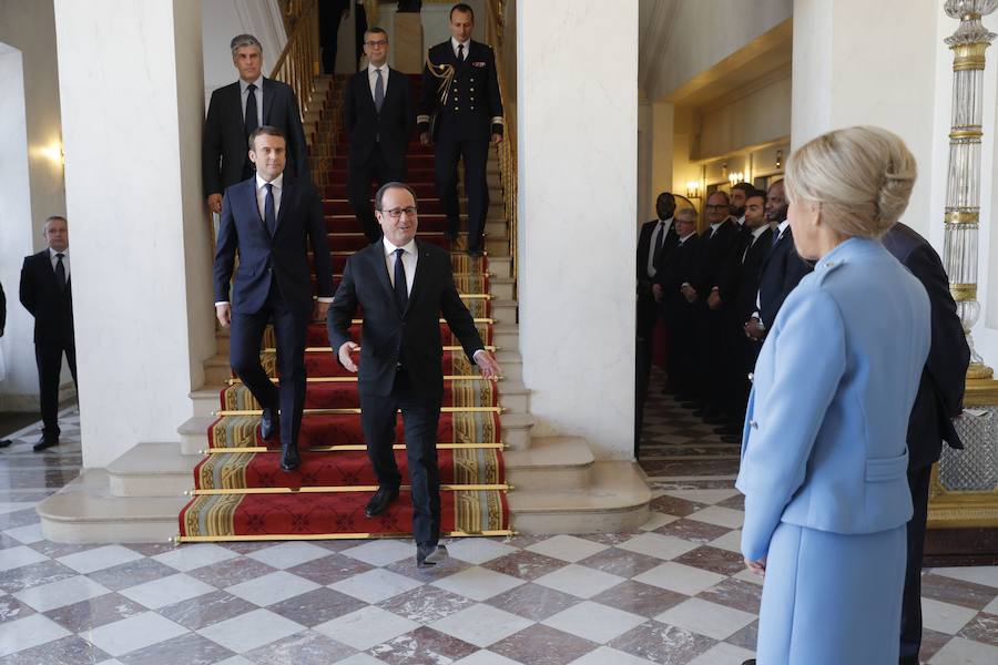 La ceremonia de proclamación del nuevo presidente de Francia, en imágenes