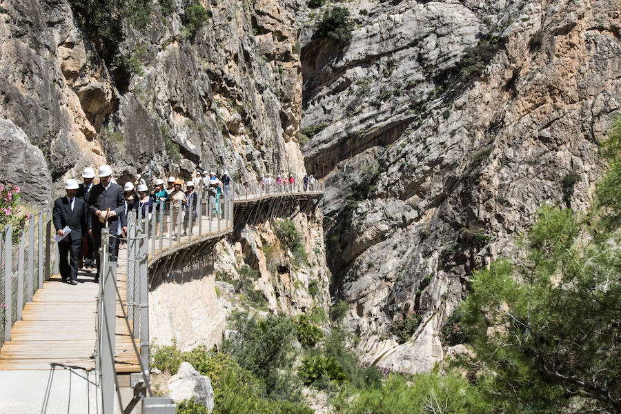 Las visitas teatralizadas del Caminito del Rey, en imágenes