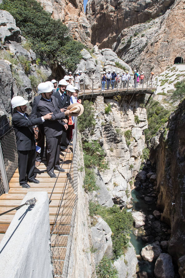 Las visitas teatralizadas del Caminito del Rey, en imágenes