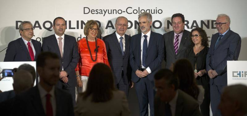 Fotos del coloquio con el consejero andaluz de Salud, Aquilino Alonso