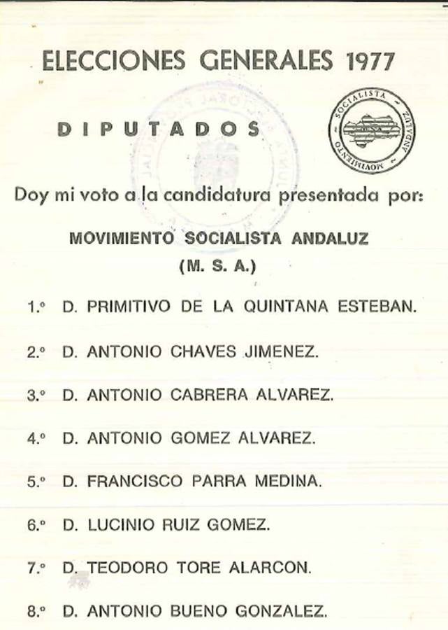 Así eran las candidaturas que se presentaron en Malaga a las elecciones del 15 de junio de 1977.