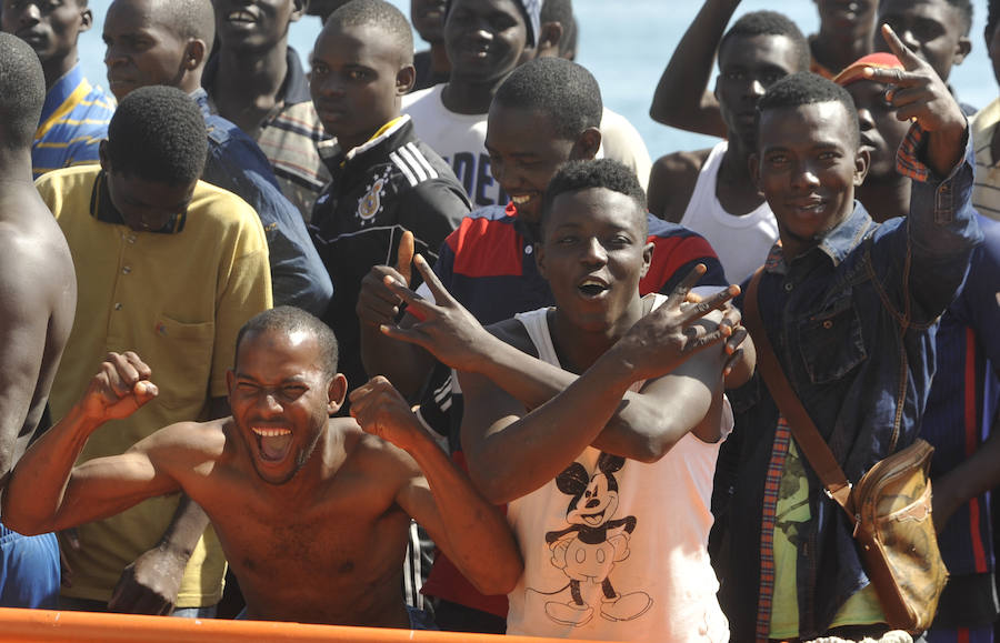 Llegan al puerto de Málaga 94 inmigrantes