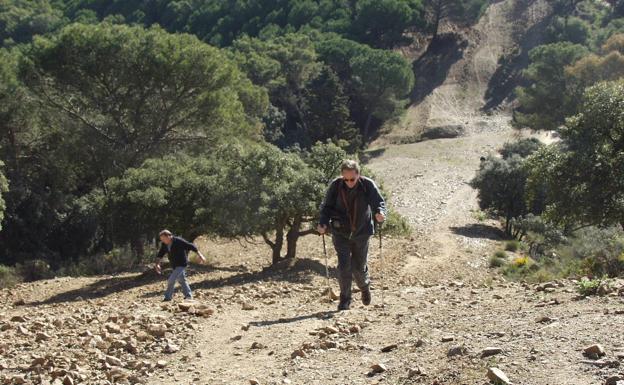 Hay que tomar precauciones tanto al subir como al bajar por la pendiente de Pocopán