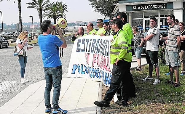 Concentración de estibadores de Ferrol.