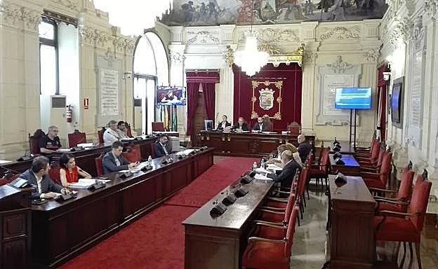 Sesión de la comisión de Transparencia. 