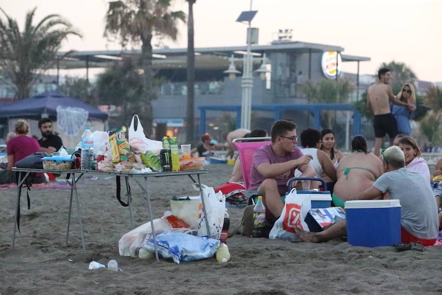Playa de Huelin. FERNANDO GONZÁLEZ