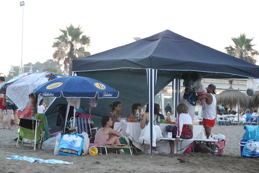 Playa de Huelin. FERNANDO GONZÁLEZ