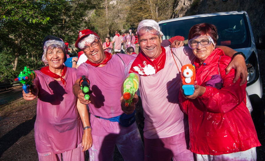 La fiesta turística de la batalla del vino en Haro, Logroño