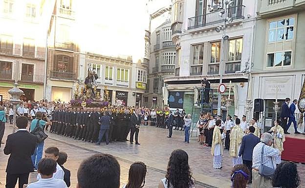 El Rico, en la plaza de la Constitución. 