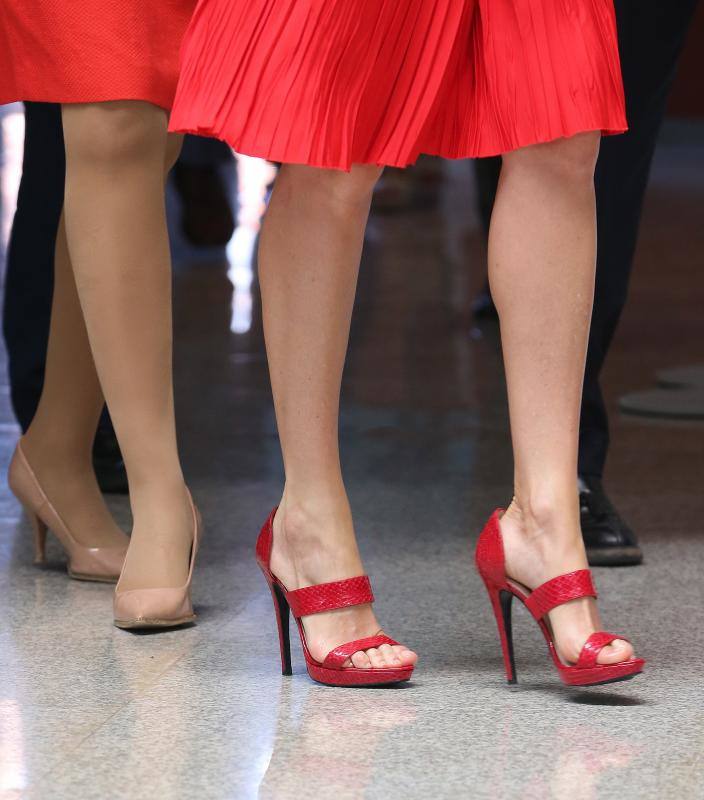 La monarca ha acudido a la apertura oficial del encuentro de los directores del instituto Cervantes en el Museo Ruso 