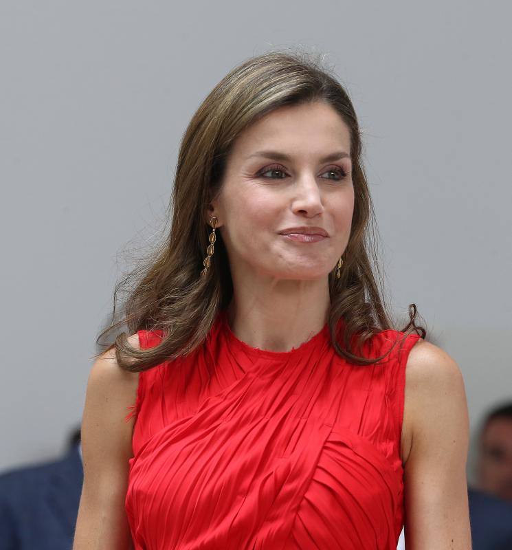 La monarca ha acudido a la apertura oficial del encuentro de los directores del instituto Cervantes en el Museo Ruso 