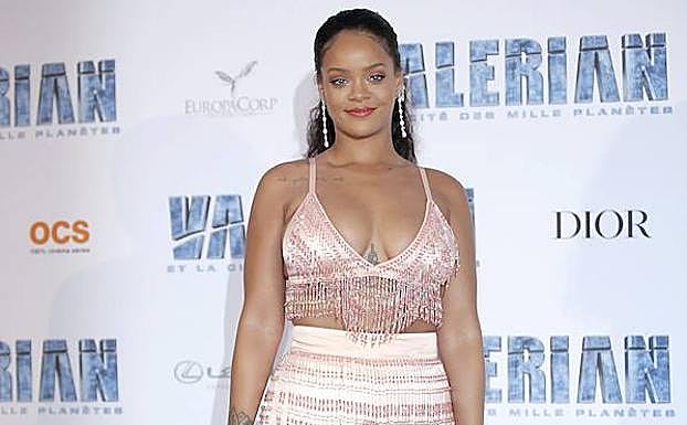 Rihanna en la presentación de 'Valerian' en París.