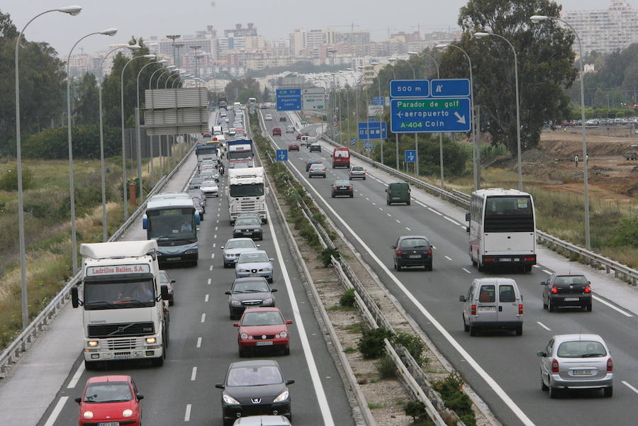 Imagen de archivo de atascos en la A-7, cerca de Torremolinos. 