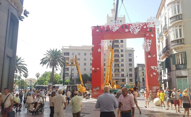 Así luce la portada de feria de Calle Larios