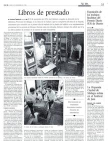 Imagen secundaria 2 - Arriba, recreación del proyecto de rehabilitación del convento. Abajo, a la izquierda, el inmueble está situado en la calle San Agustín. A la derecha, el 3 de noviembre de 1994 SUR contaba el traslado de la biblioteca. 