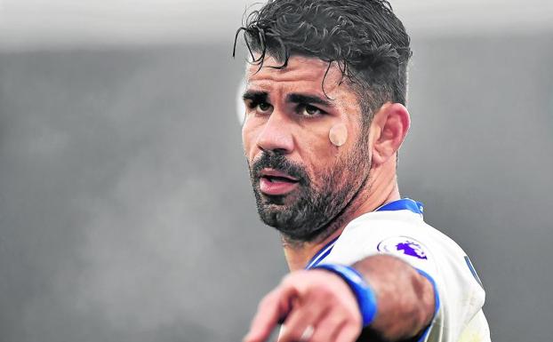 Diego Costa, con la camiseta del Chelsea. 