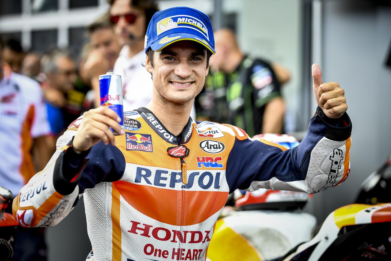 Dani Pedrosa se conformó con el podio. 