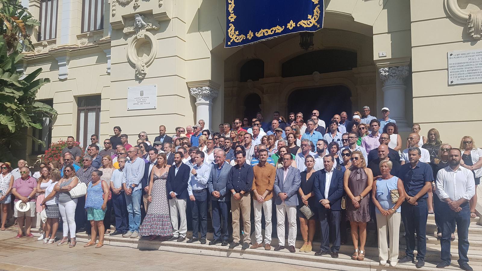 Responsables, miembros de la corporación y trabajadores del Ayuntamiento de Málaga. 