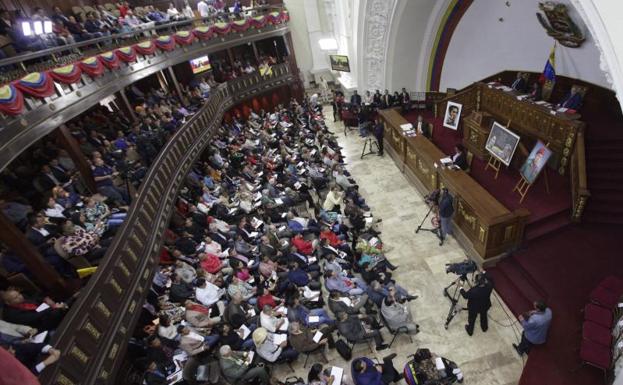 Vista cenital de la Asamblea Constituyente.