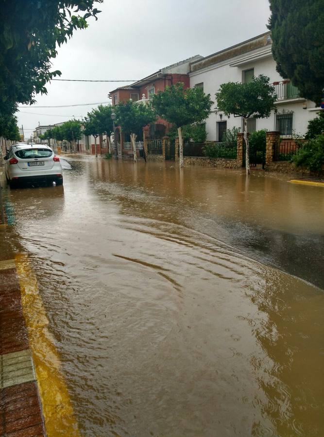 Inundaciones en Humilladero, Antequera y Mollina causadas por las tormentas que ha traído la Dana 
