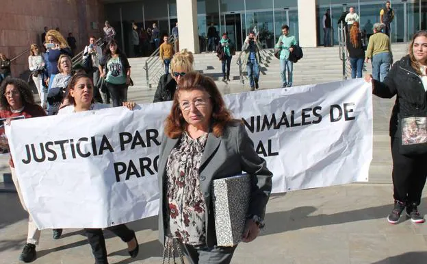 Carmen Marín, a su salida del juicio por el que fue condenada 
