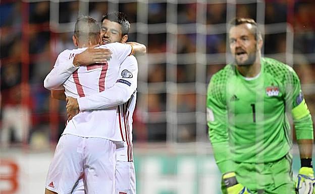 Iago Aspas y Álvaro Morata.