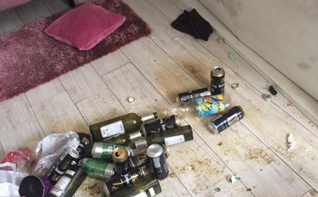 Imagen principal - El impactante destrozo, foto a foto, de un piso alquilado por Airbnb