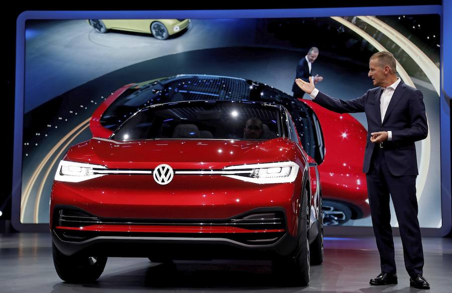 El presidente de la marca Volkswagen, Herbert Diess, presenta el nuevo prototipo W T-Roc