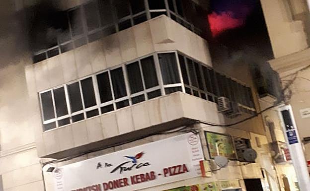 Bomberos intervienen en la zona