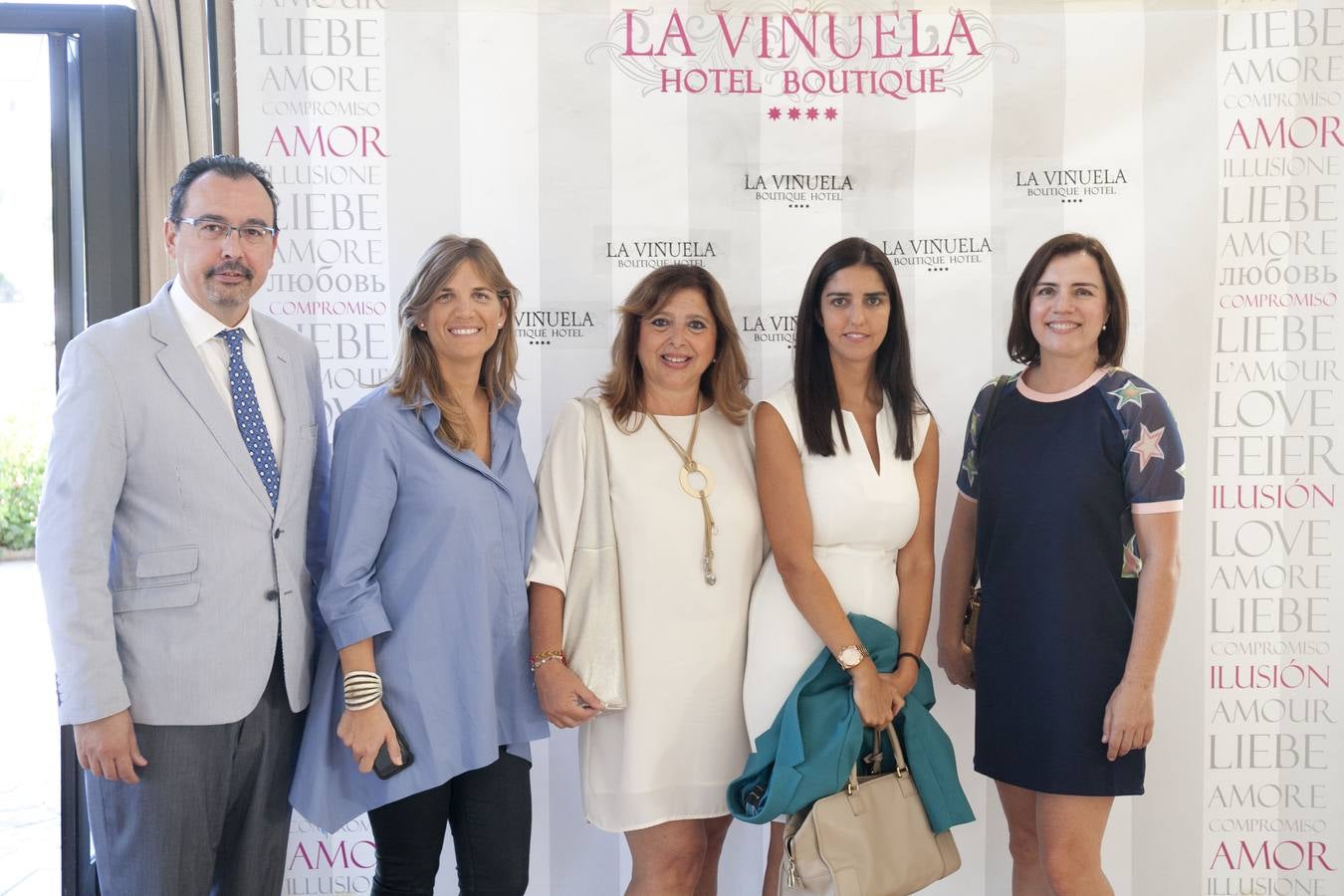 José Miguel Aguilar, Marí Herrero, Lola Ramírez, Victoria Toledo y Ana Barreales
