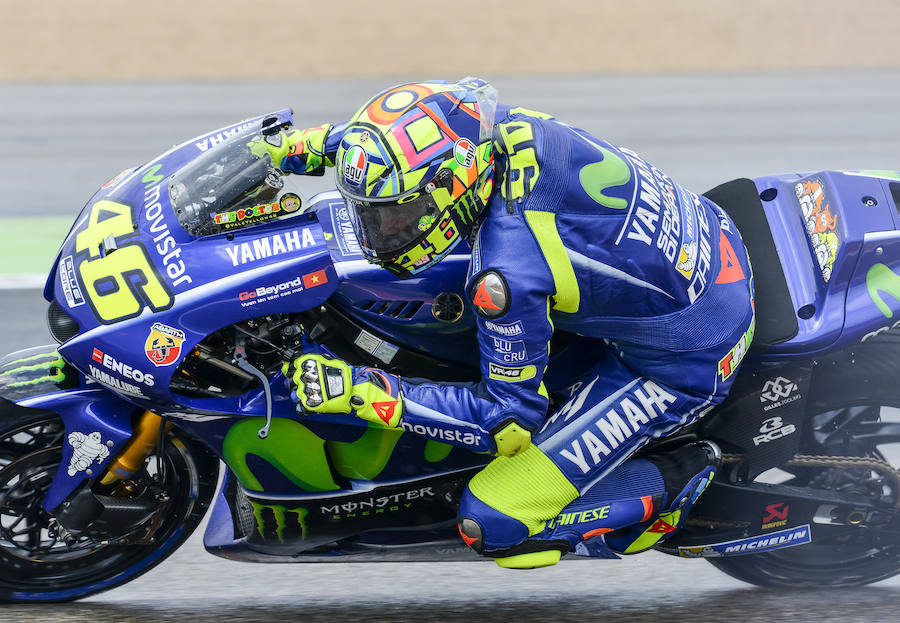 El piloto italiano de MotoGP Valentino Rossi.