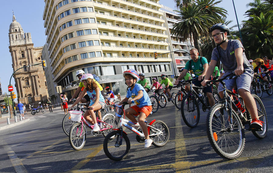 Más de 15.000 ciclistas han tomado esta mañana las calles de la ciudad en una actividad enmarcada en la Semana de la Movilida