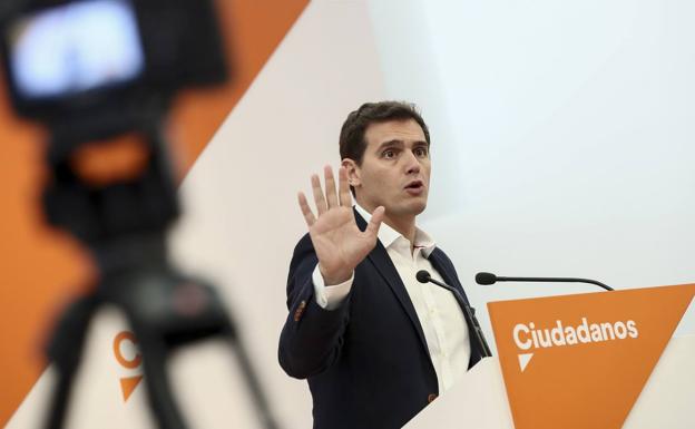 El presidente de Ciudadanos, Albert Rivera. 