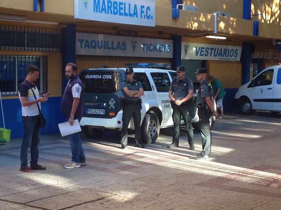 La operación suma once detenidos, entre ellos, los propietarios del club Marbella FC y de Agua de Mijas
