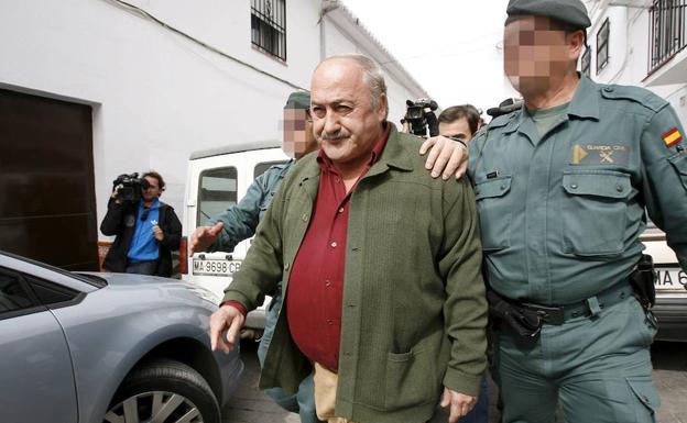 Martín Alba, en su detención en 2014.