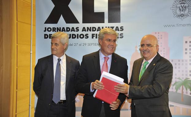 Juan Rico, José Enrique Fernández de Moya y Aurelio Gurrea. 