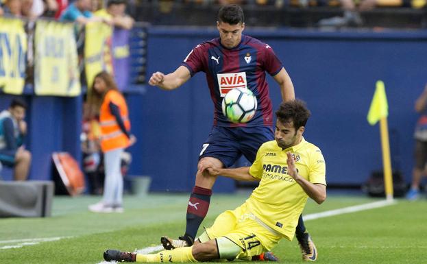 Ander Capa, defendido por Manu Trigueros.