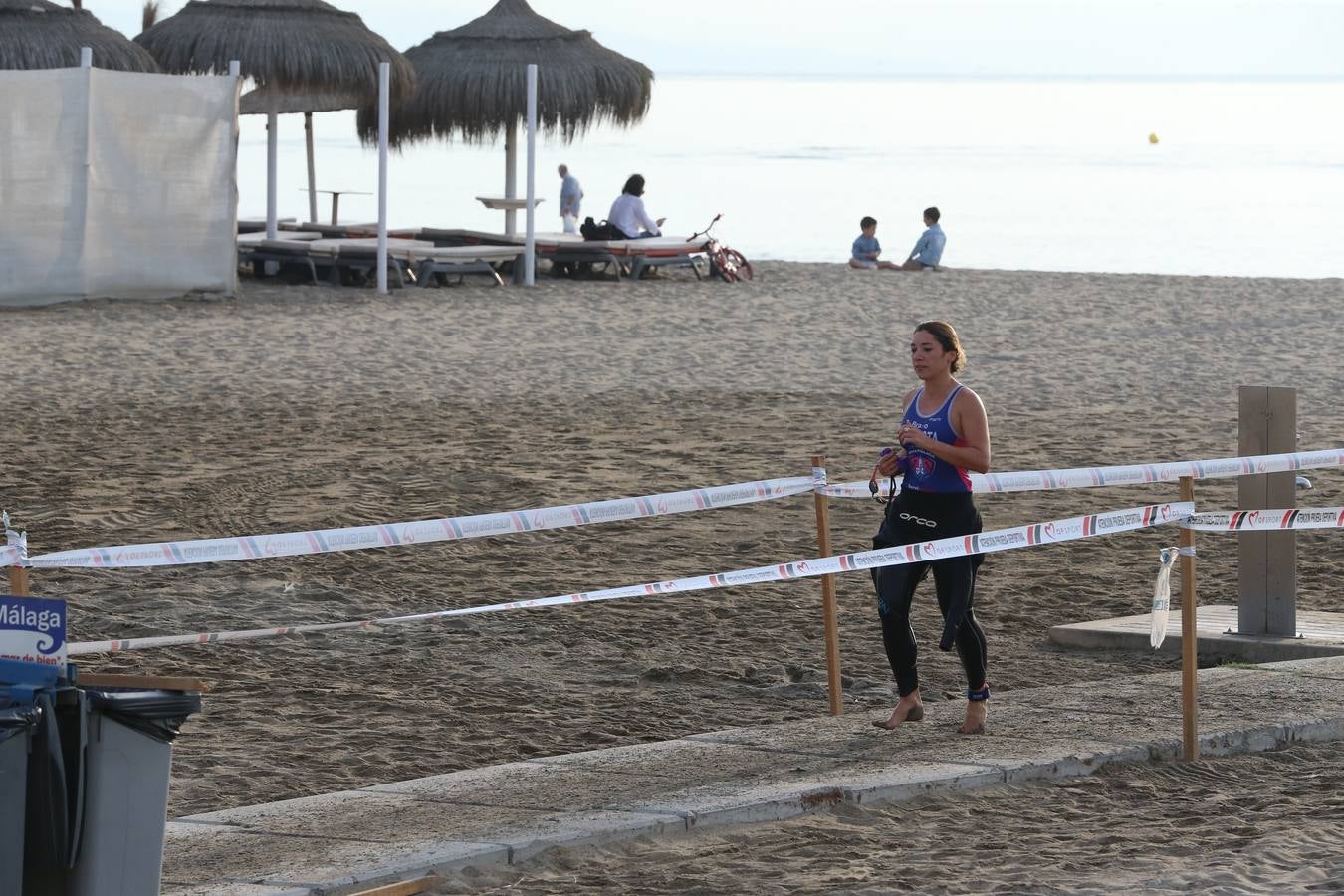 La playa de la Misericordia acoge las pruebas durante la mañana de este domingo