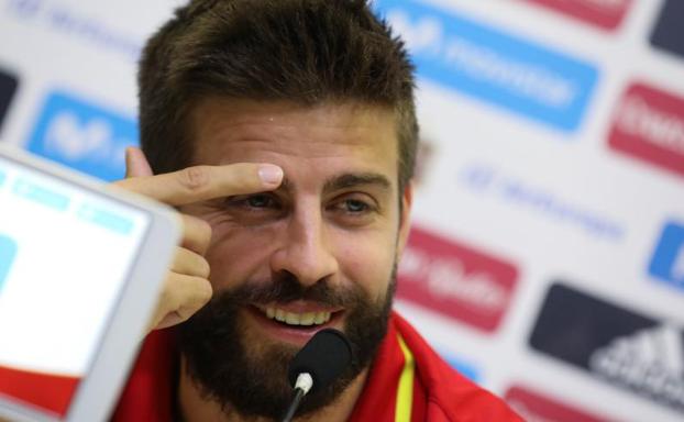 Piqué, durante su intervención. 