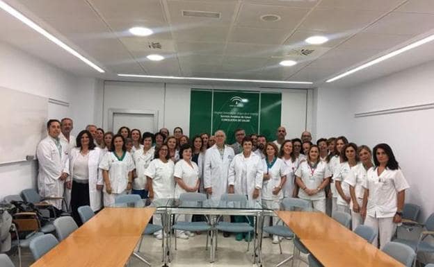 Grupo de profesionales de la unidad de angiología y cirugía vascular. 