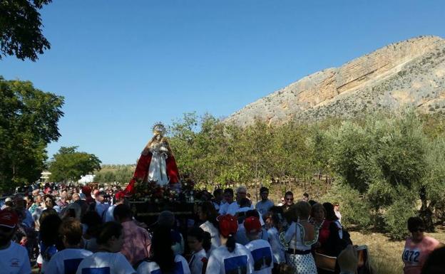 Romería celebrada ayer en este núcleo.