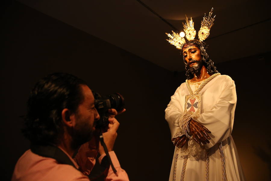 La imagen, tras ser restaurada por Miñarro, se puede visitar desde hoy hasta el miércoles en el Palacio Episcopal