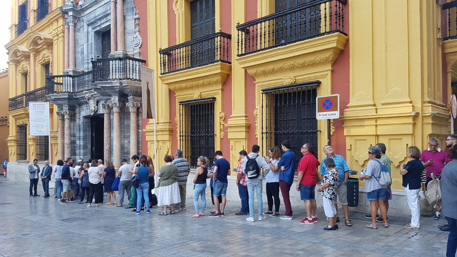 La imagen, tras ser restaurada por Miñarro, se puede visitar desde hoy hasta el miércoles en el Palacio Episcopal