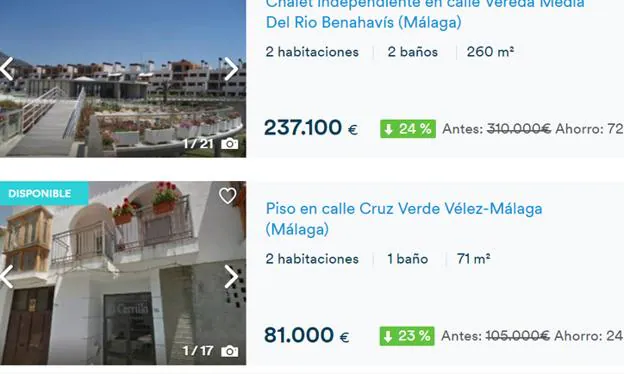 Cajamar pone a la venta 340 inmuebles con descuentos de hasta el 40 % en Málaga